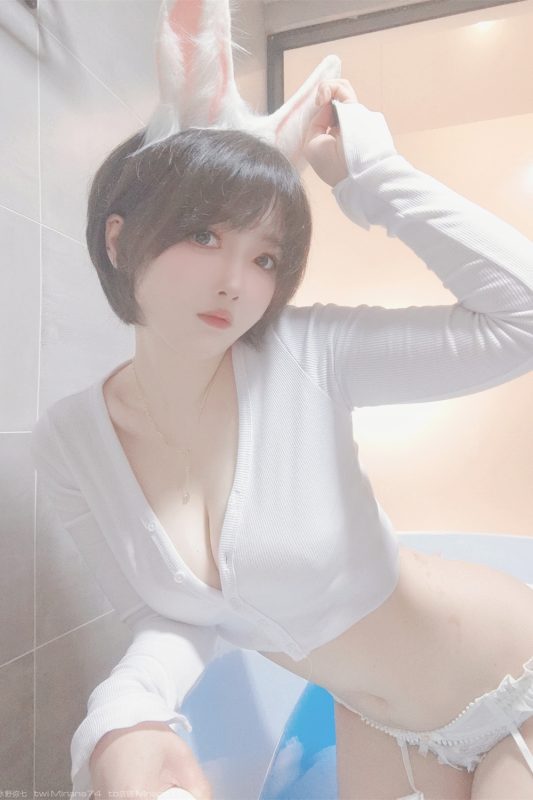 名濑弥七 NO.013 白兔兔 [34P4V-113MB]-喵领域