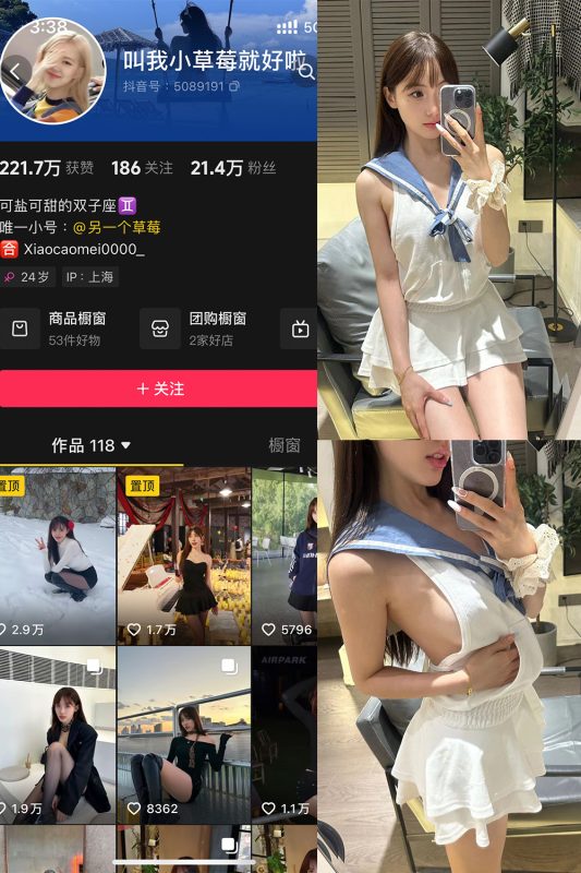 抖音 叫我草莓就好啦 微密圈 NO.005期 【18P4V】最新至：2024.11.17-喵领域