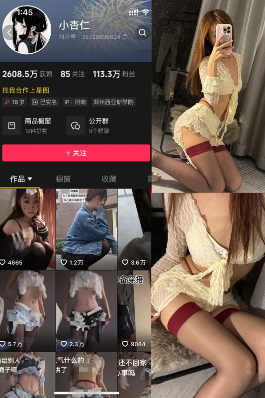 抖音 小杏仁 微密圈  NO.003 【53P2V】-喵领域