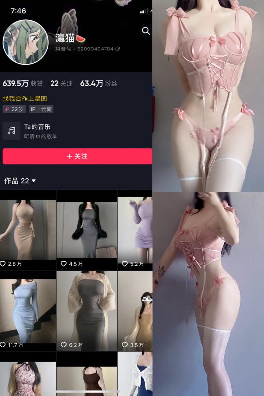 抖音 瀛猫 微密圈  NO.023期 【13P4V】最新至：2023.11.06-喵领域