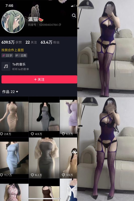 抖音 瀛猫 微密圈  NO.025期 【6P2V】最新至：2023.11.23-喵领域