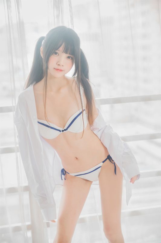 桜桃喵 VOL.003 [47P] 白衬衫双马尾-喵领域