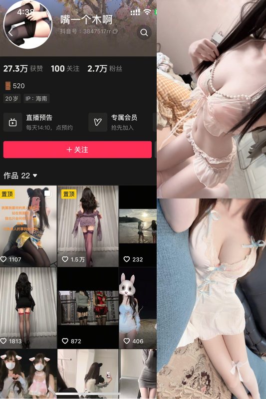 抖音 嘴一个木啊 微密圈  NO.003 【10P14V】最新至：2025.5.24-喵领域