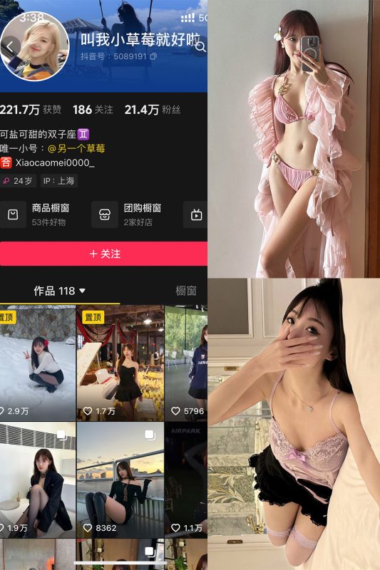 抖音 叫我草莓就好啦 微密圈 NO.004期 【41P】最新至：2024.10.27-喵领域
