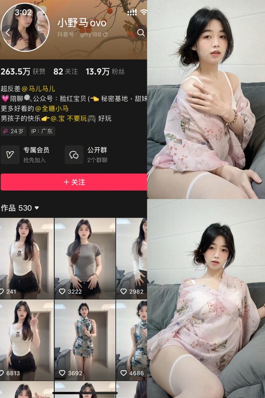 抖音 小野马ovo 微密圈 NO.001期 【20P13V】-喵领域